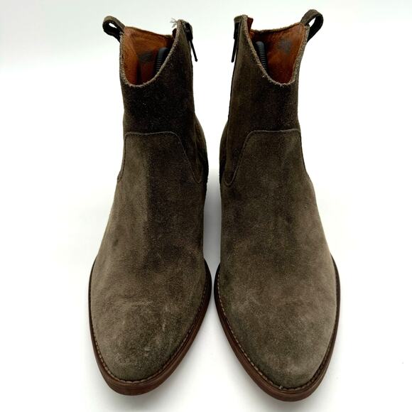 Madewell 1937 Sage Pull On Zip Suede Leather Western Casual Bootie size 9 - Picture 7 of 7